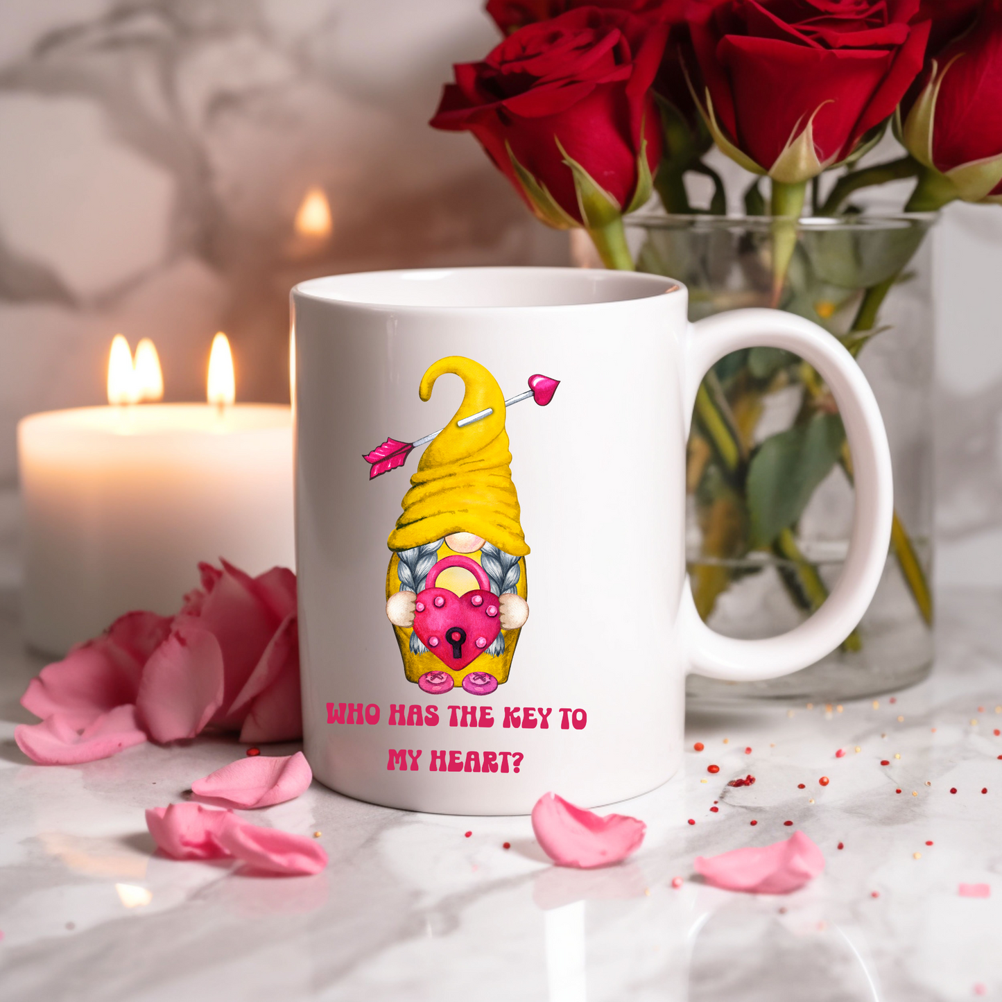 Radiant Romance: Valentine's Day Mugs - Sip Love, Share Joy. Dishwasher and Microwave Safe. 11oz and 15oz Sizes. Double-Sided Design.