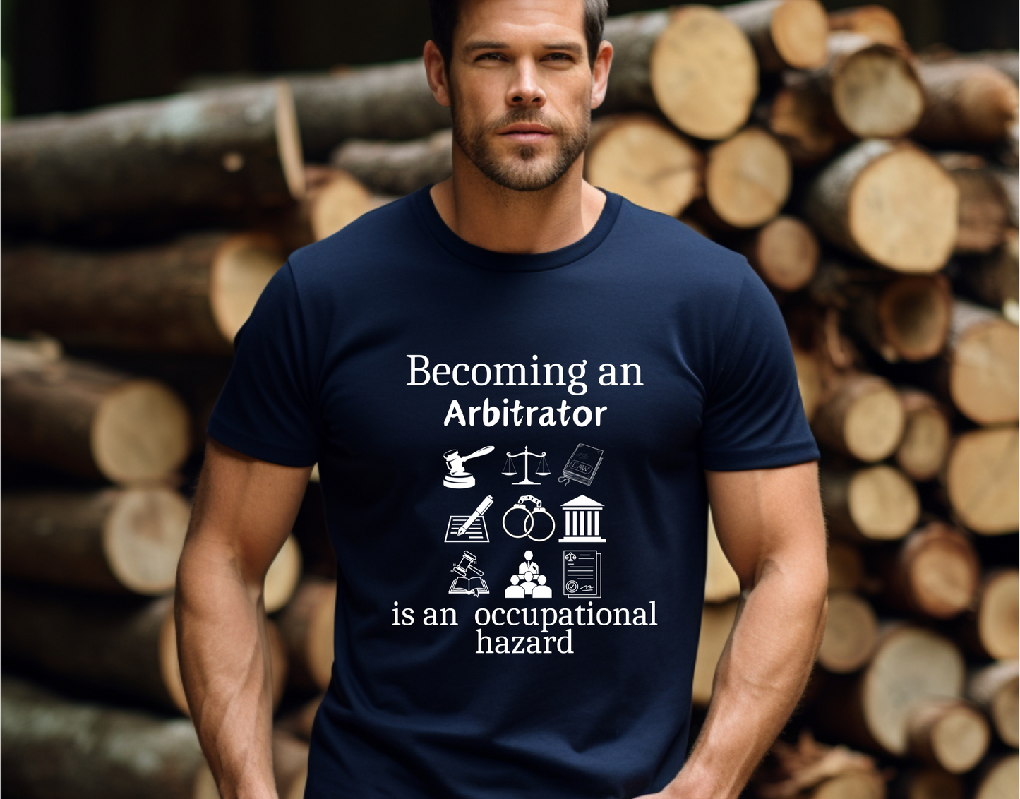 Legally Bold:  The Ultimate Law Profession T-shirt – “Arbitrator”