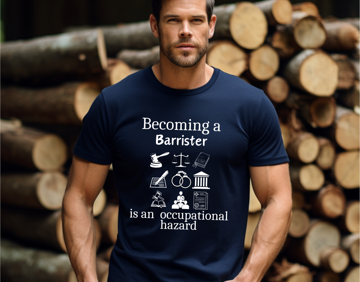 Legally Bold:  The Ultimate Law Profession T-shirt - "Barrister"