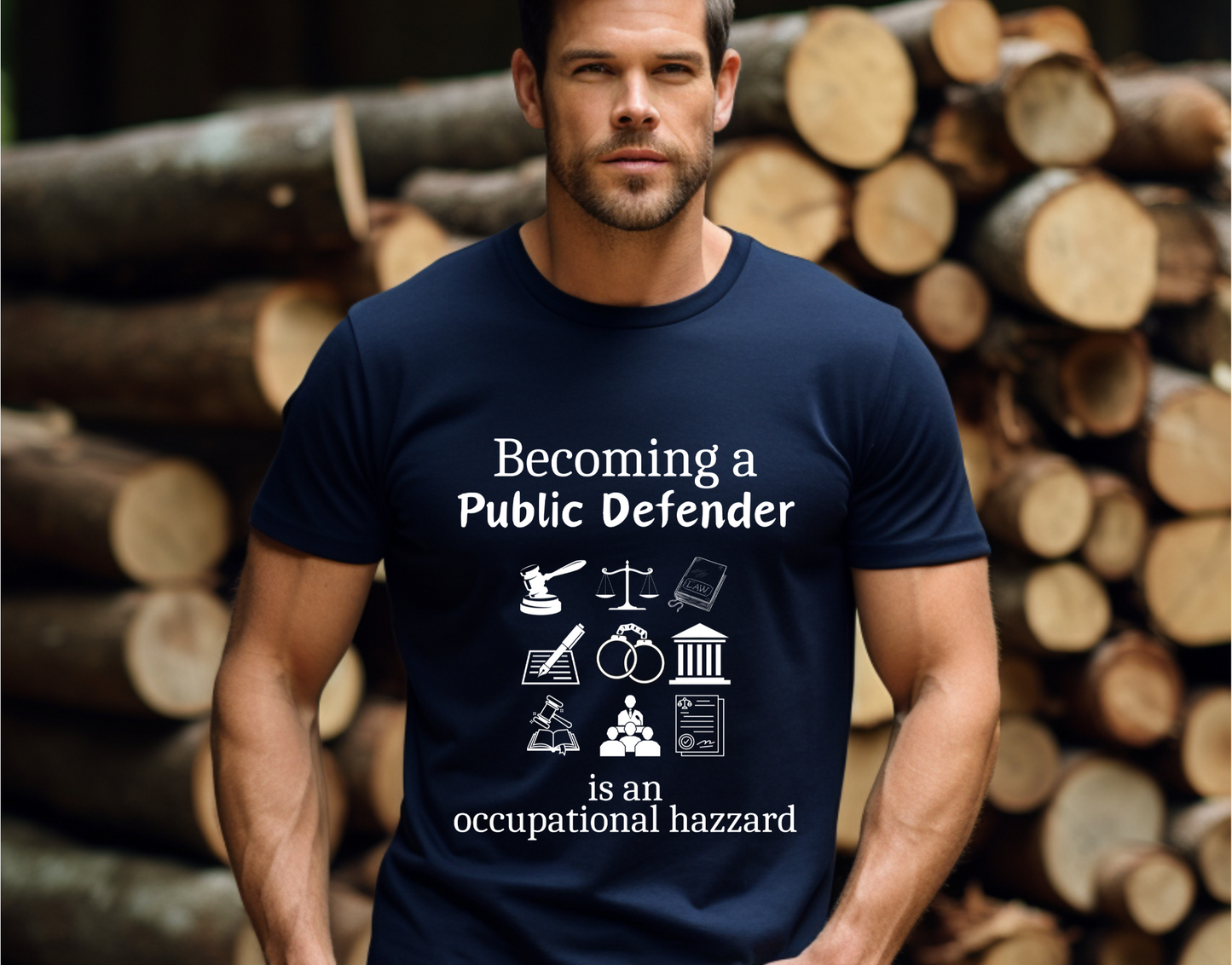 Legally Bold:  The Ultimate Law Profession T-shirt – “Public Defender”