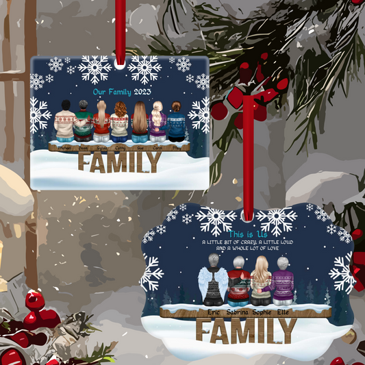 Custom Acrylic Ornaments:  Your Family's Unique Christmas Story in Every Detail!