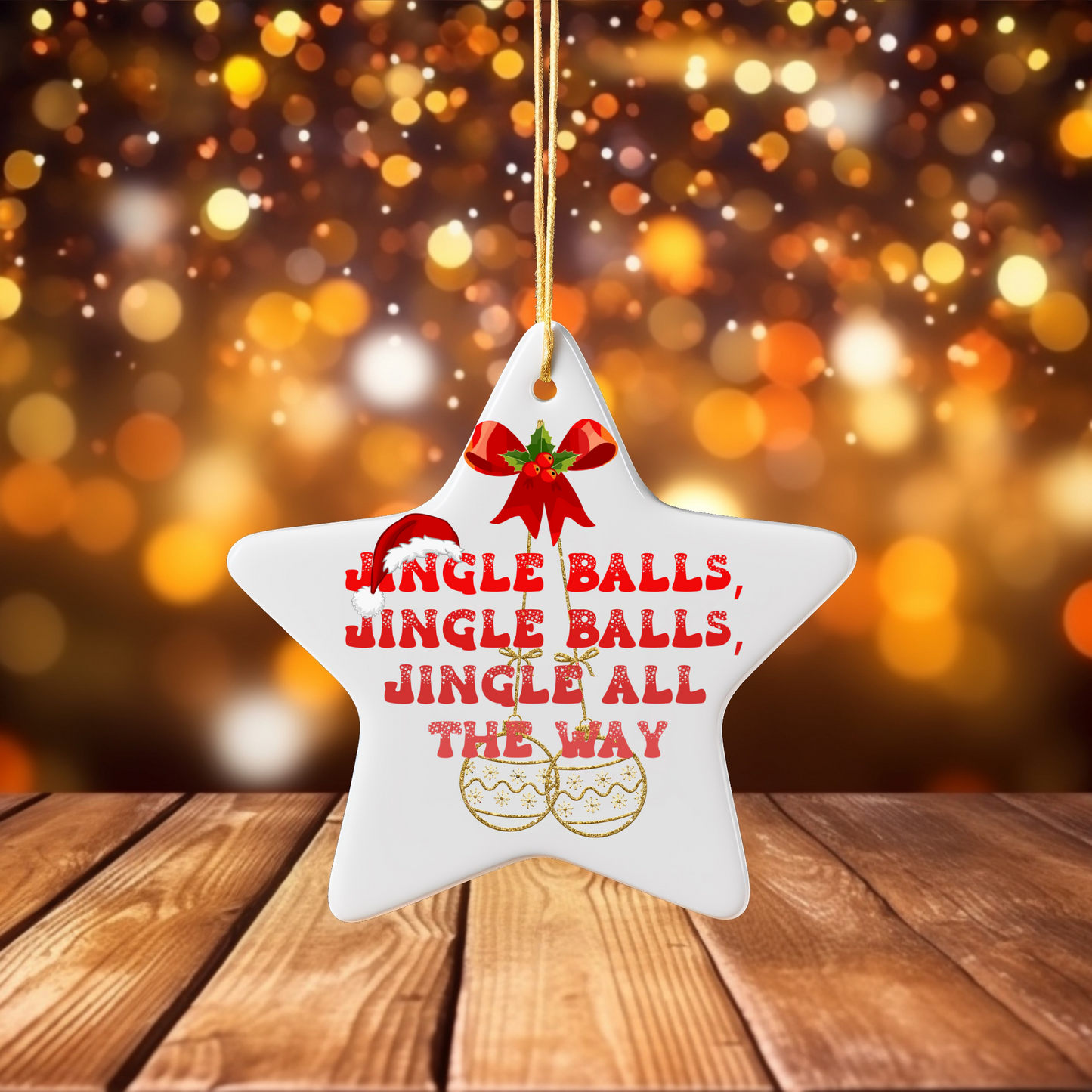 Exquisite Christmas Porcelain Ornaments with “Jingle Balls”; a stunning addition to your holiday decor.