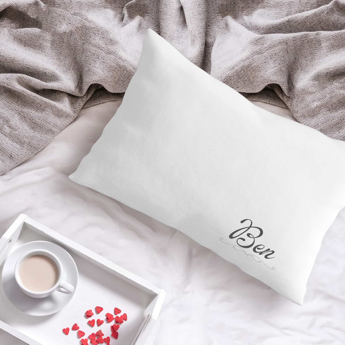 Slumber in Elegance:  Personalized Microfiber Pillowcases for Blissful Nights.