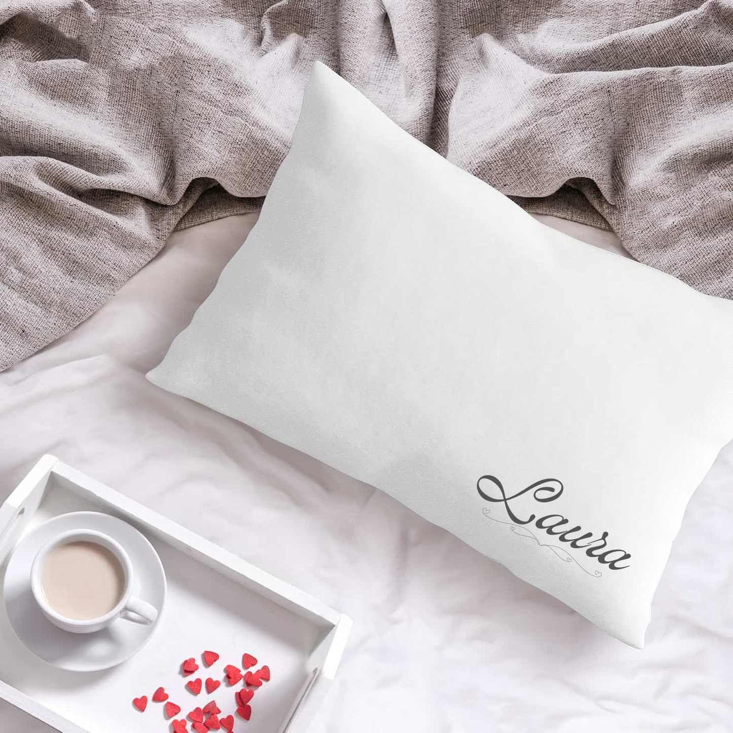 Slumber in Elegance:  Personalized Microfiber Pillowcases for Blissful Nights.