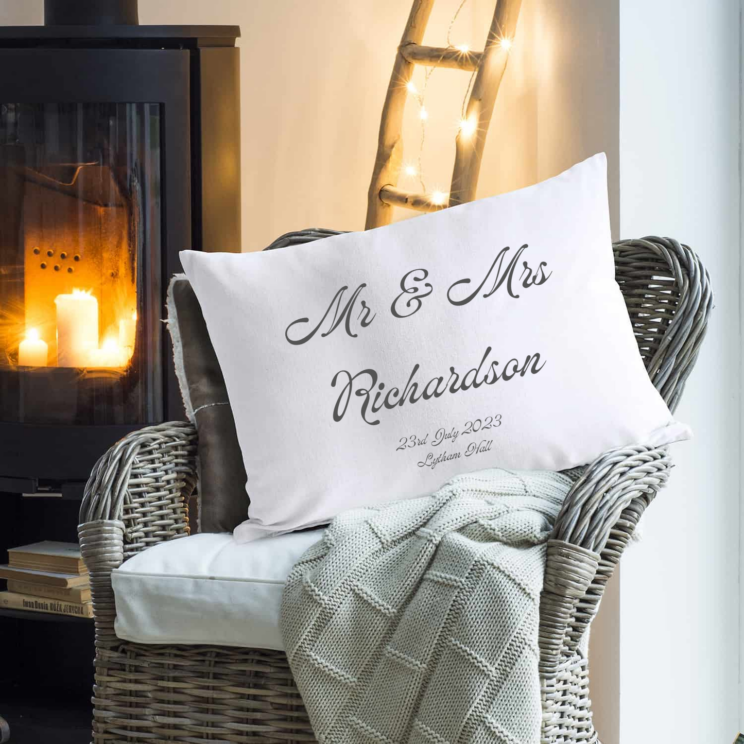 Custom Love Story Microfiber Pillowcase:  Personalized with Your Special Moments!