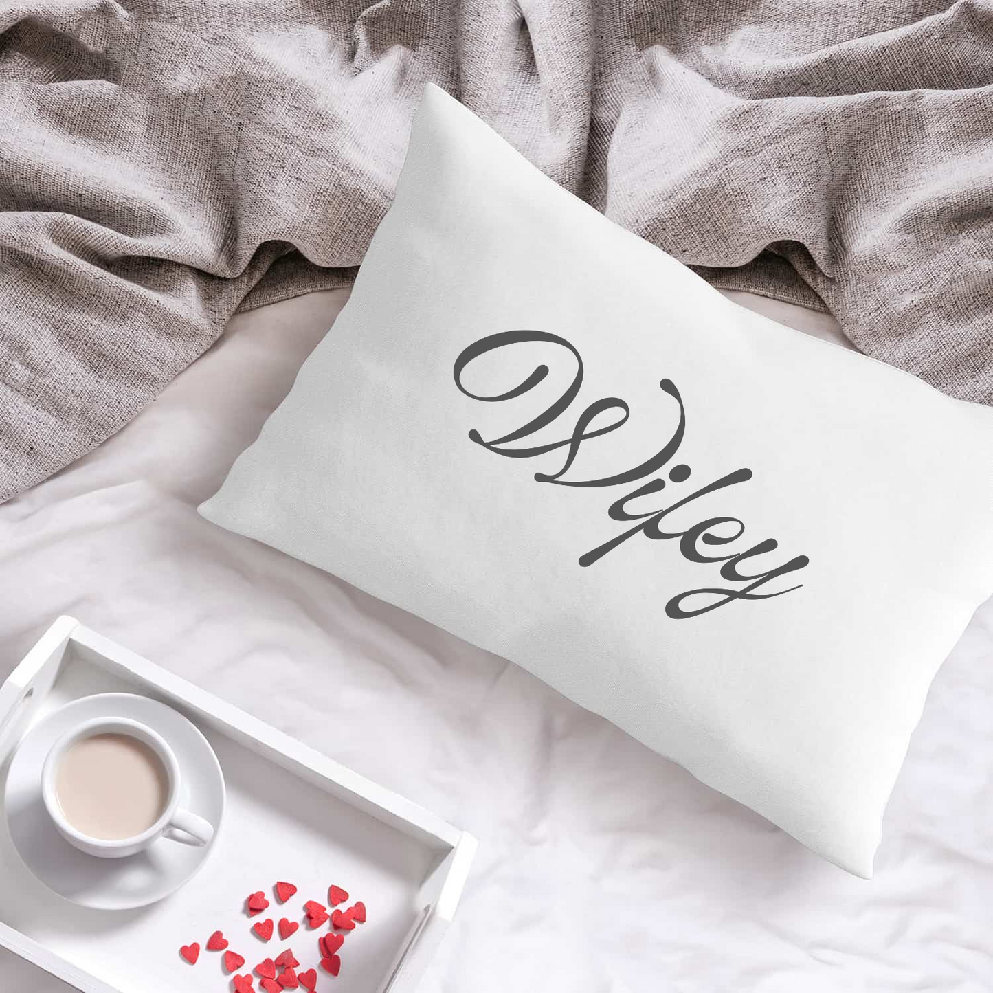 Cherished Moments:  ”Hubby" & "Wifey” Microfiber Pillowcase Duo (2pcs/set):