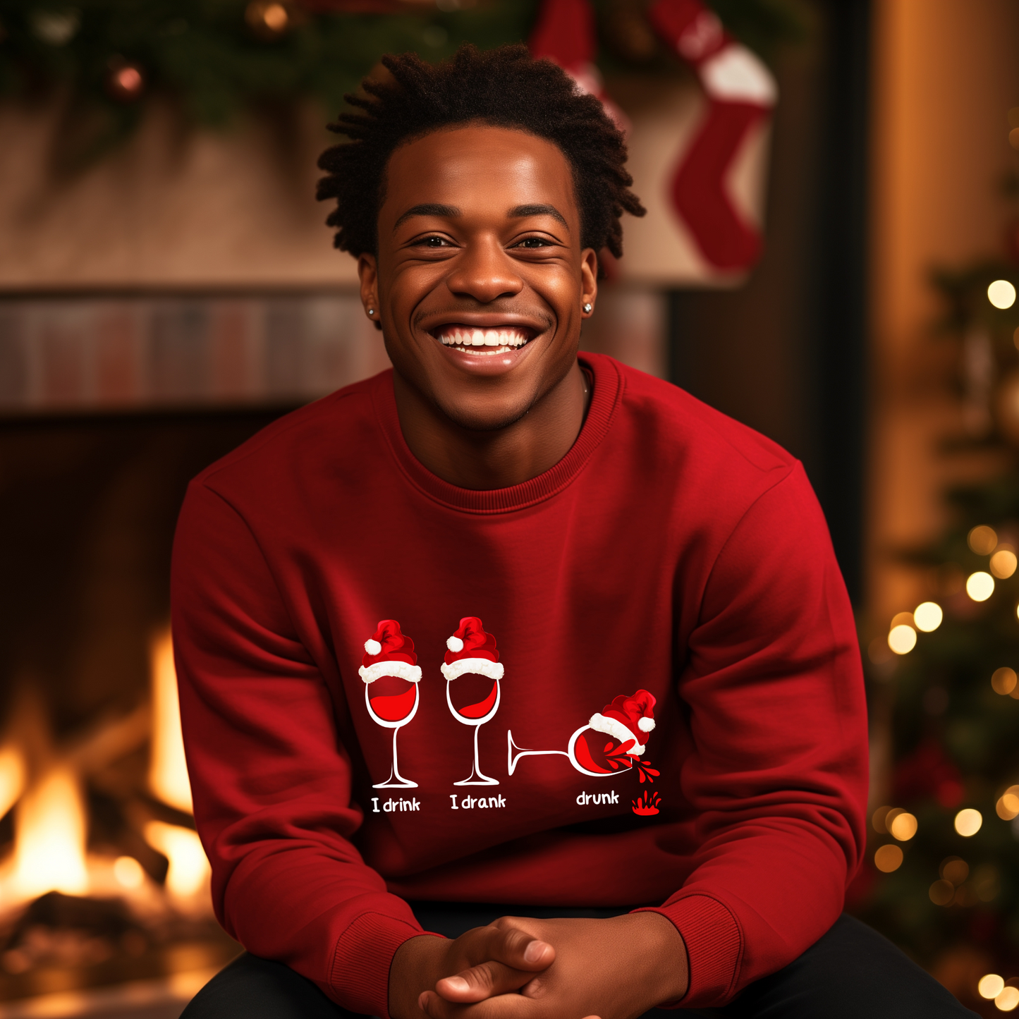 Sip, Savour, Celebrate: Unveil the Festive Spirit with Our “I Drink, I Drank, Drunk” Christmas Sweatshirts - a Touch of Holiday Cheer!