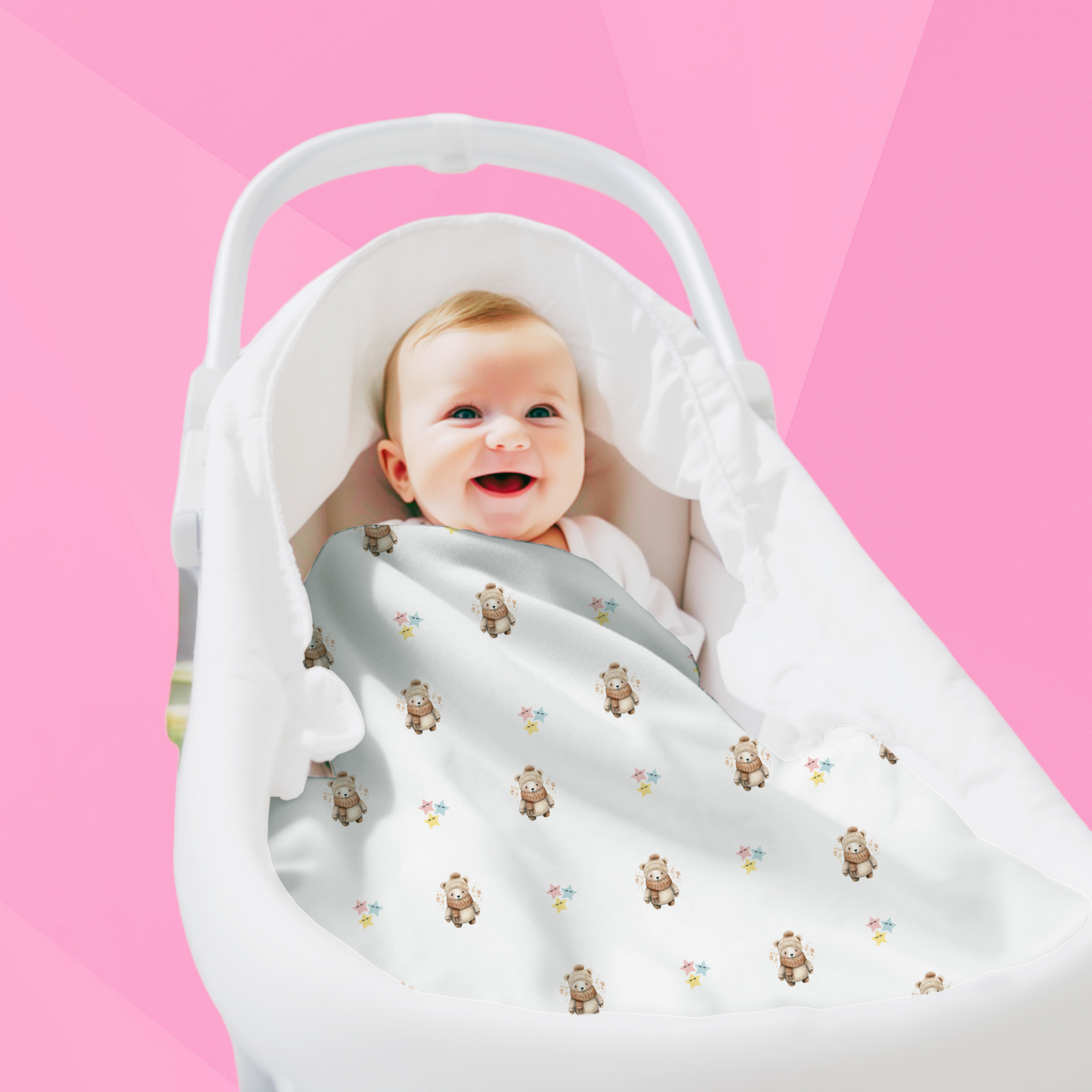 Snuggle Up with Our Polar Bear Swaddle Blankets - Irresistibly Cozy in Two Sizes!