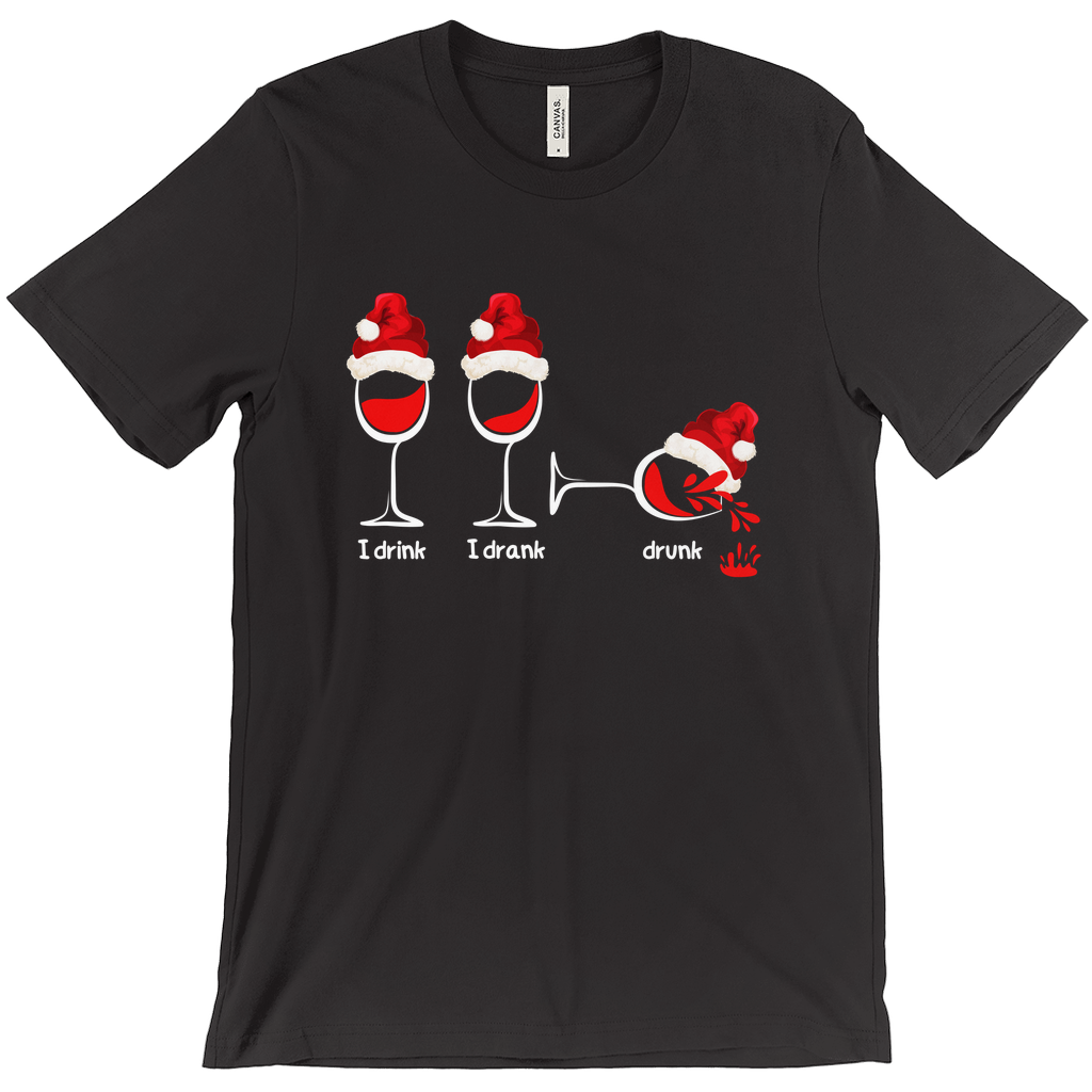 Sip, Savour, Celebrate: Unveil the Festive Spirit with Our “I Drink, I Drank, Drunk” Christmas T-shirt - a Touch of Holiday Cheer!  1