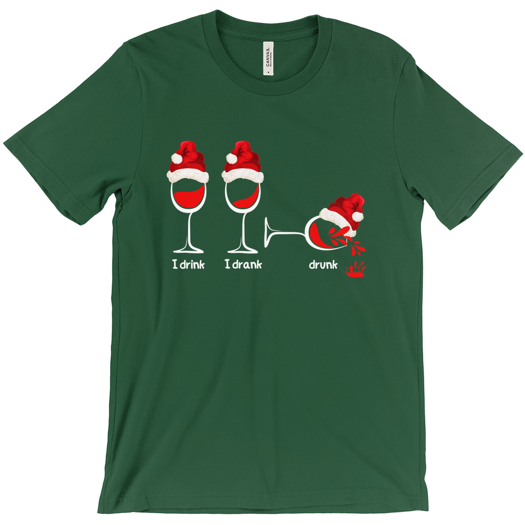 Sip, Savour, Celebrate: Unveil the Festive Spirit with Our “I Drink, I Drank, Drunk” Christmas T-shirt - a Touch of Holiday Cheer!  1