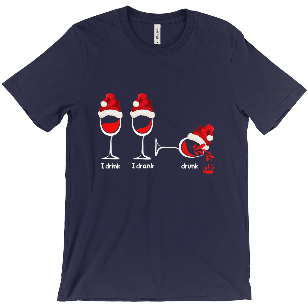 Sip, Savour, Celebrate: Unveil the Festive Spirit with Our “I Drink, I Drank, Drunk” Christmas T-shirt - a Touch of Holiday Cheer!  1