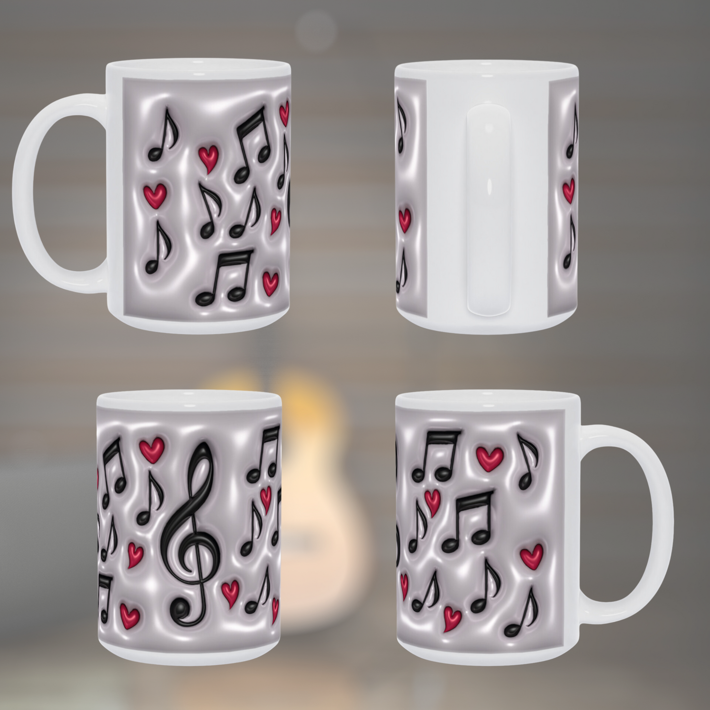 Symphony in Ceramic:  The Musical-Inflated Coffee Mug