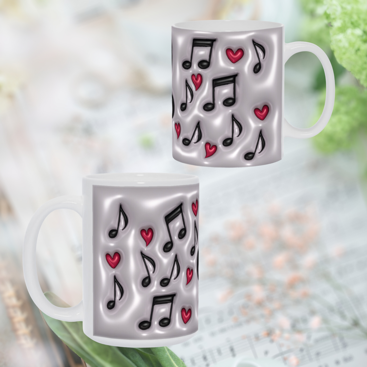 Symphony in Ceramic:  The Musical-Inflated Coffee Mug