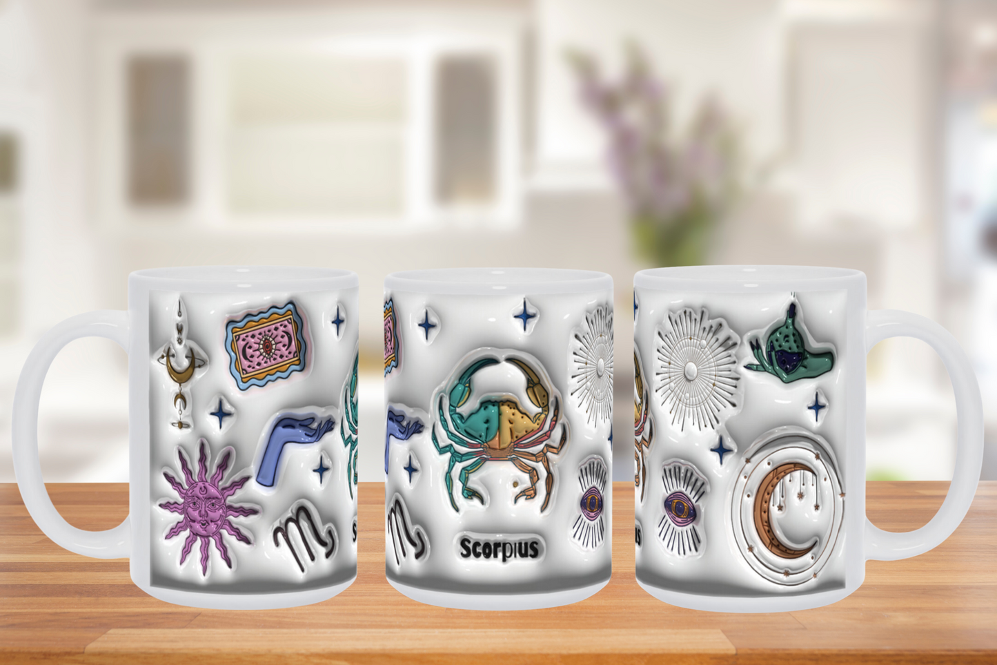 Cosmic Brew:  Inflated Zodiac Sign Mugs – “Scorpius”