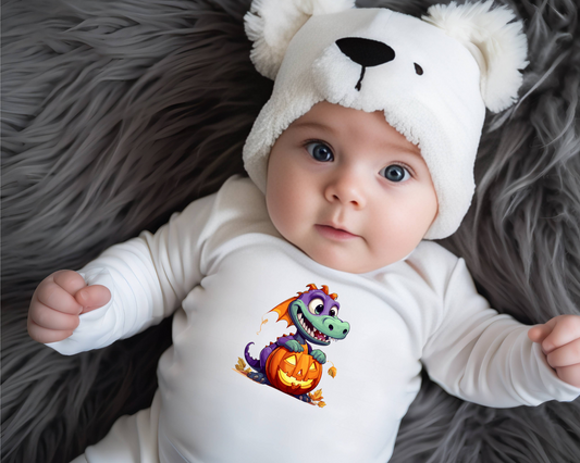 Infant Halloween Dinosaur Long Sleeve Onesie