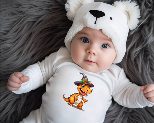 Infant Halloween Dinosaur Long Sleeve Onesie