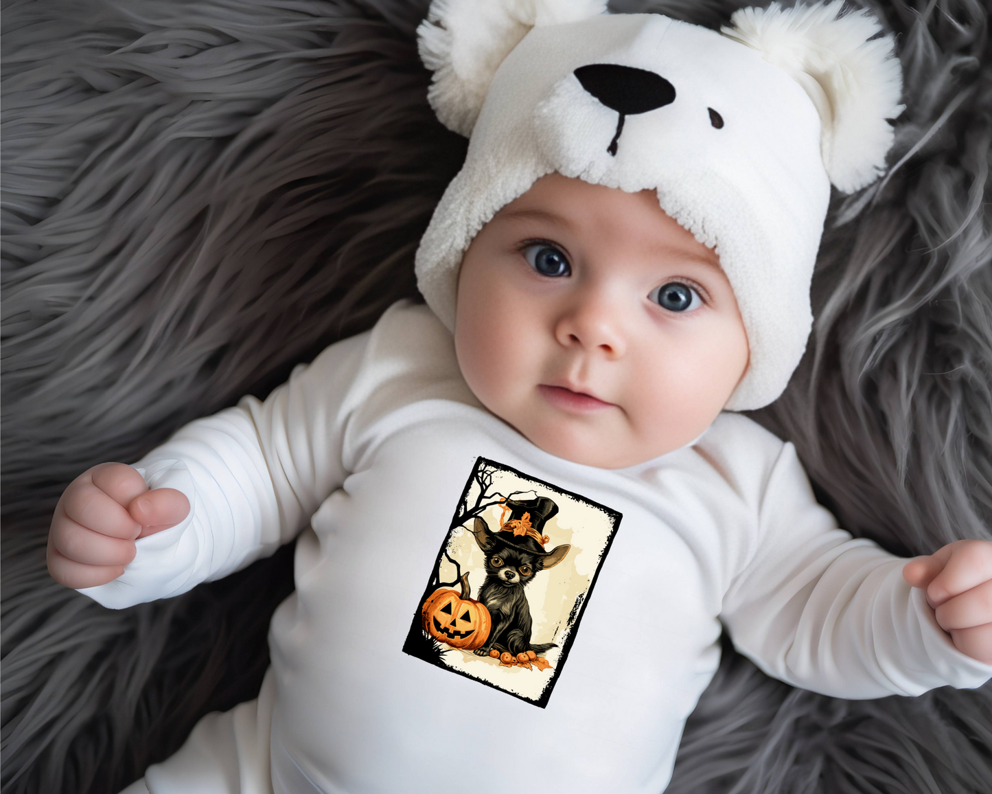 Infant Halloween Chihuahua Long Sleeve Onesie