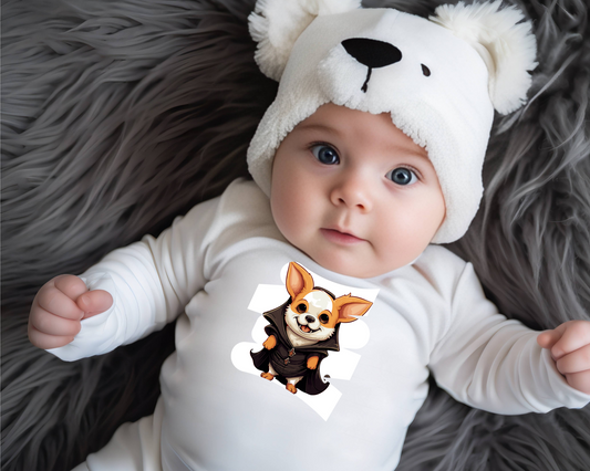 Infant Halloween Corgi Long Sleeve Onesie