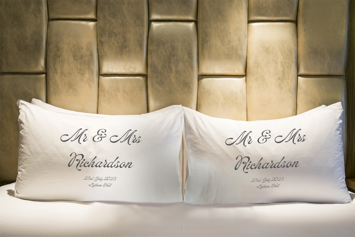 Custom Love Story Microfiber Pillowcase:  Personalized with Your Special Moments!