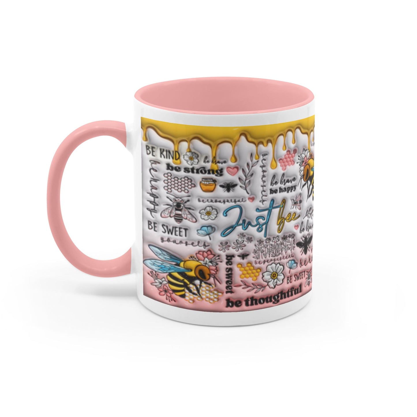 Buzzing with Inspiration:  Inflated Bee-Themed Inspirational Mugs