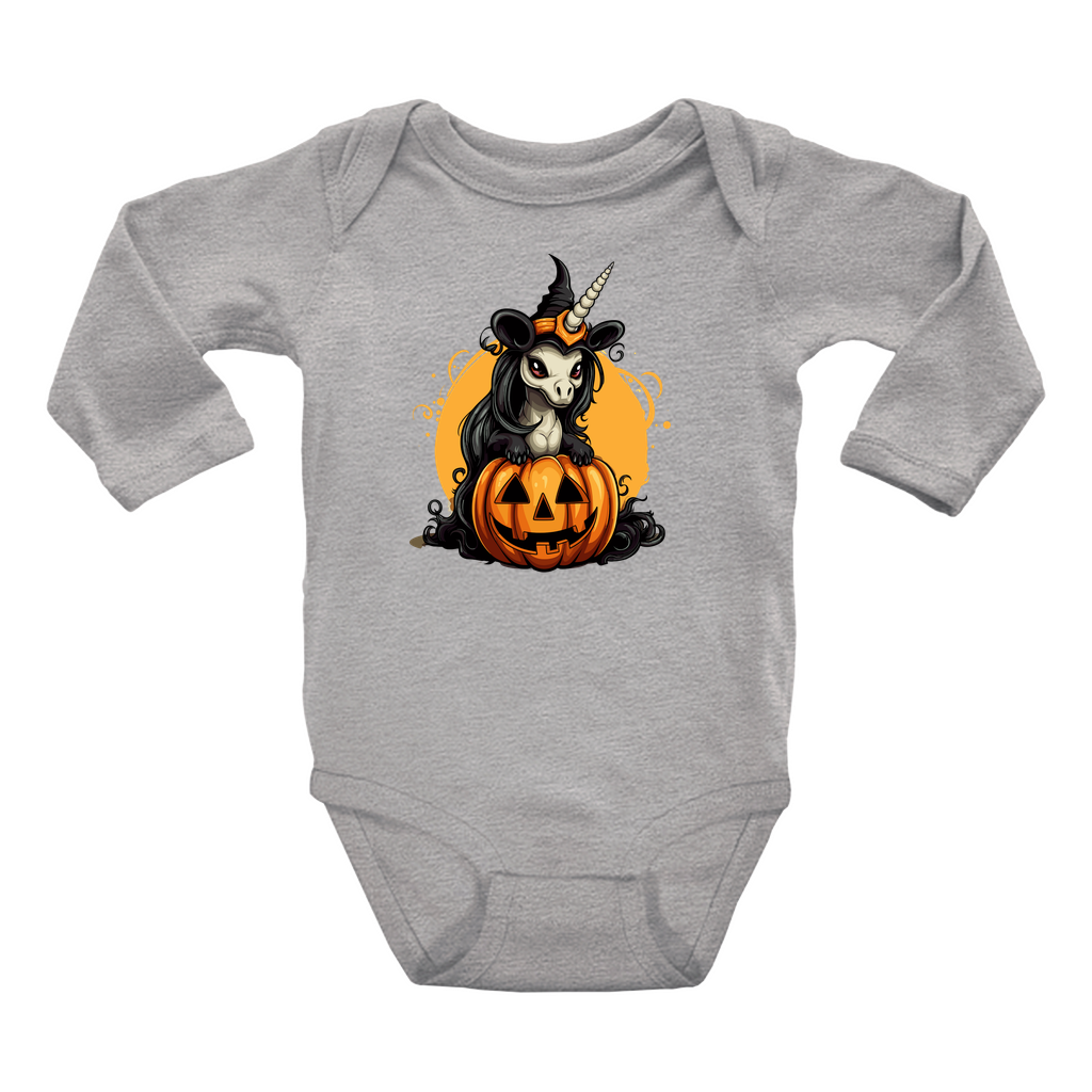 Infant Halloween Unicorn Long Sleeve Onesie