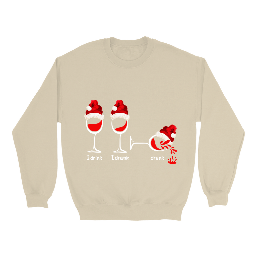 Sip, Savour, Celebrate: Unveil the Festive Spirit with Our “I Drink, I Drank, Drunk” Christmas Sweatshirts - a Touch of Holiday Cheer!