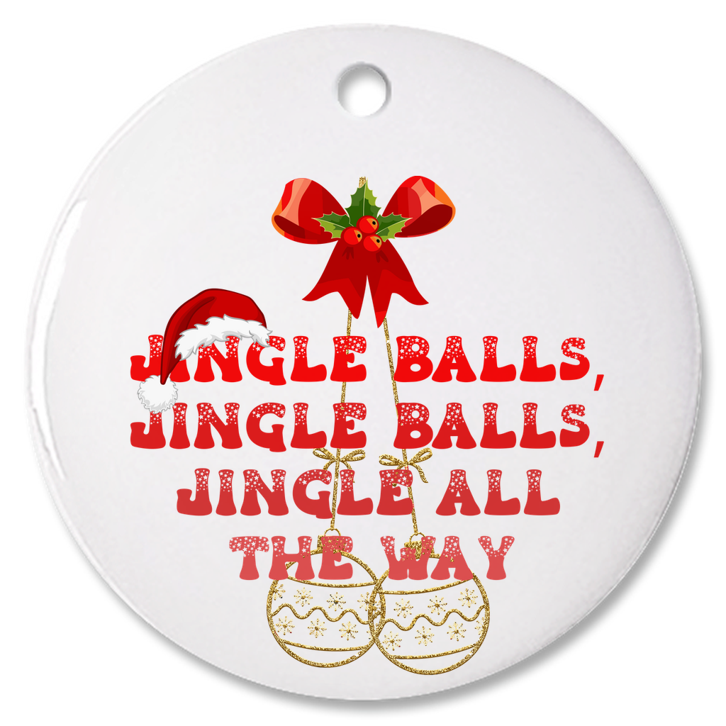 Exquisite Christmas Porcelain Ornaments with “Jingle Balls”; a stunning addition to your holiday decor.