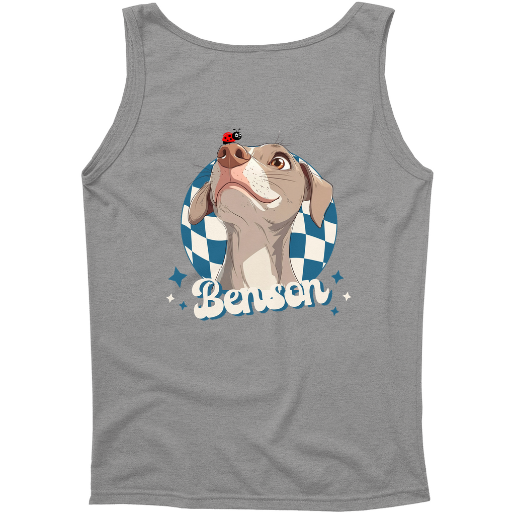 Bella + Canvas 3480 Unisex Jersey Tank – Whimsical Animal & Insect Portrait.