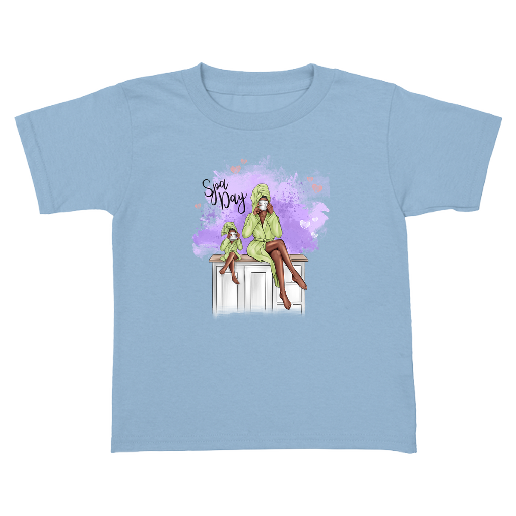 Customizable Spa Day Mother and Daughter Toddler Tee - Perfect for Playtime Adventures!