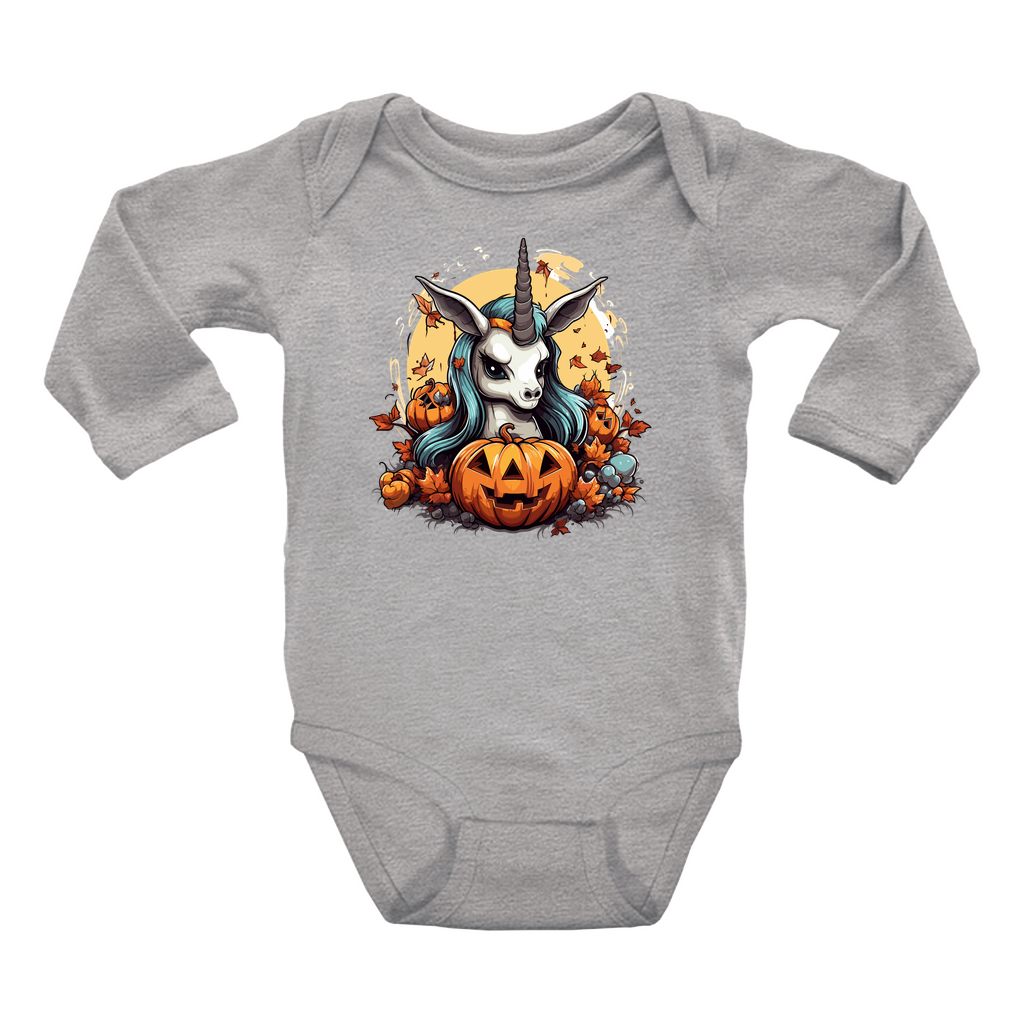 Infant Halloween Unicorn Long Sleeve Onesie