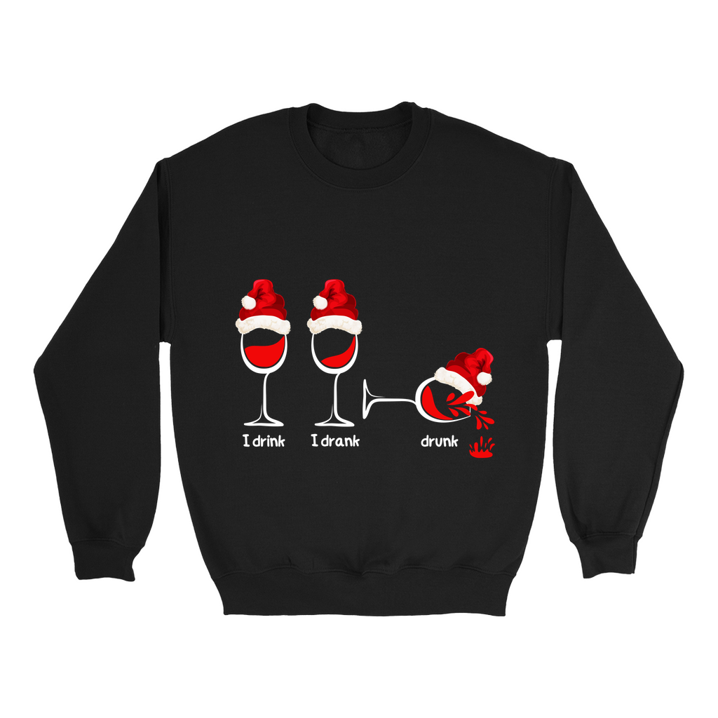 Sip, Savour, Celebrate: Unveil the Festive Spirit with Our “I Drink, I Drank, Drunk” Christmas Sweatshirts - a Touch of Holiday Cheer!