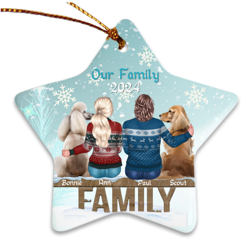 Personalized and Customized Christmas Porcelain Ornaments