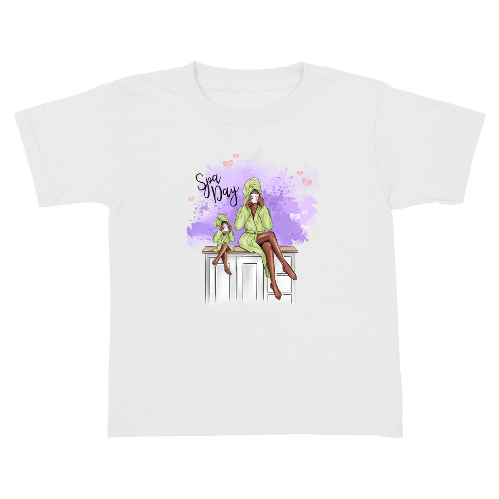 Customizable Spa Day Mother and Daughter Toddler Tee - Perfect for Playtime Adventures!