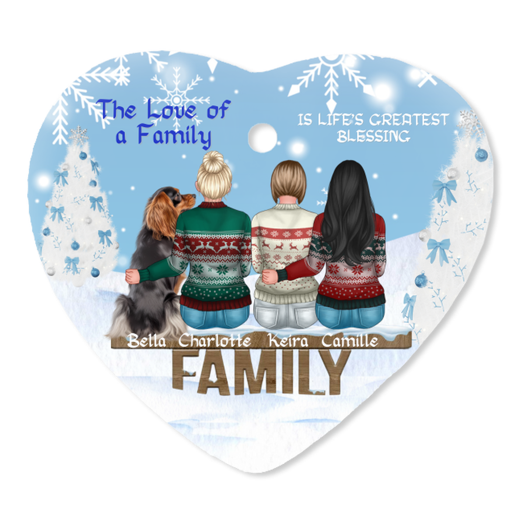 Personalized and Customized Christmas Porcelain Ornaments