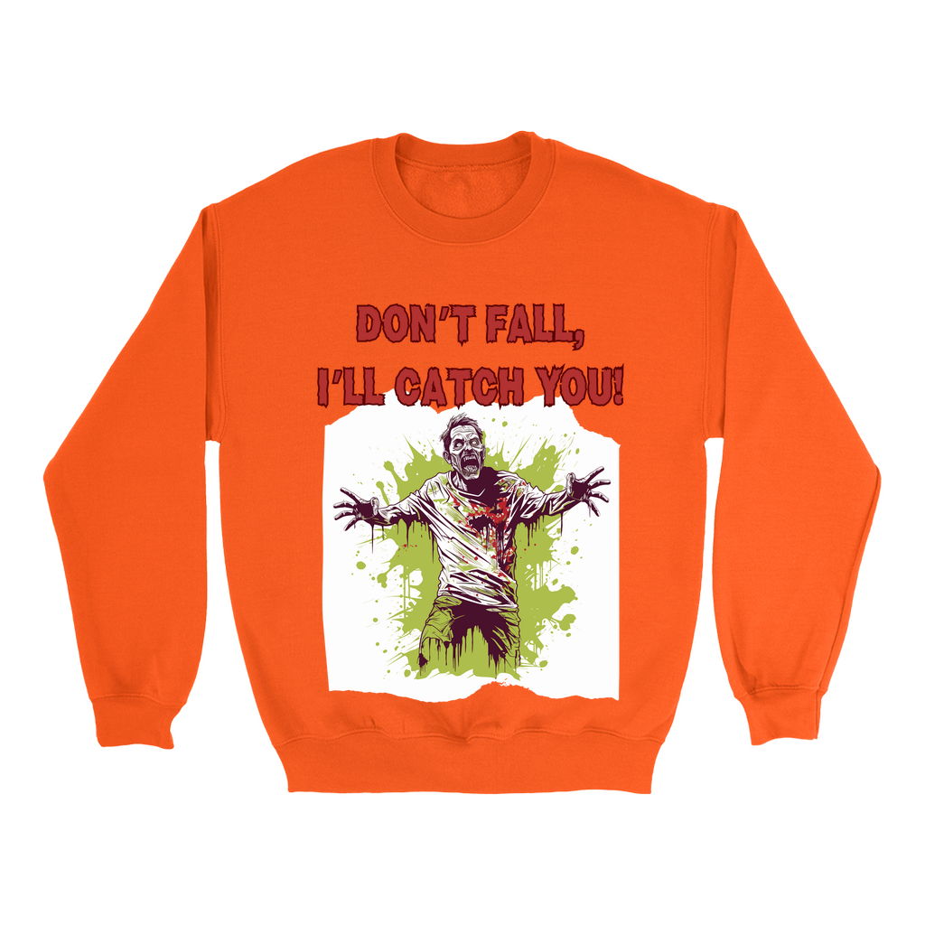 Explore our bewitching collection of Halloween sweatshirts, showcasing the mysterious allure of a zombie on the front.