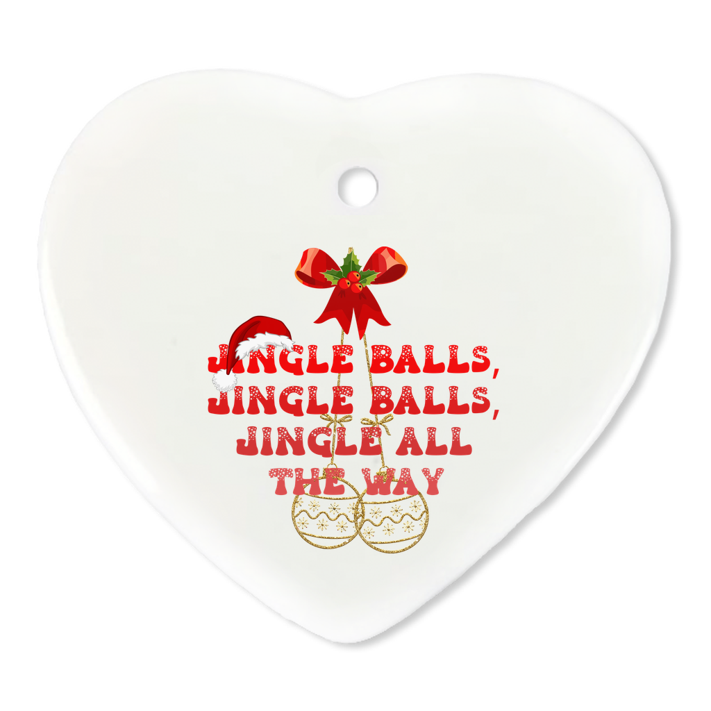 Exquisite Christmas Porcelain Ornaments with “Jingle Balls”; a stunning addition to your holiday decor.