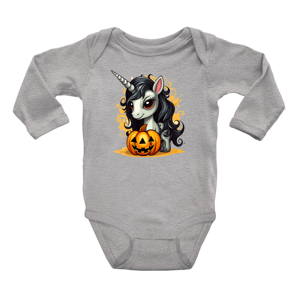 Infant Halloween Unicorn Long Sleeve Onesie