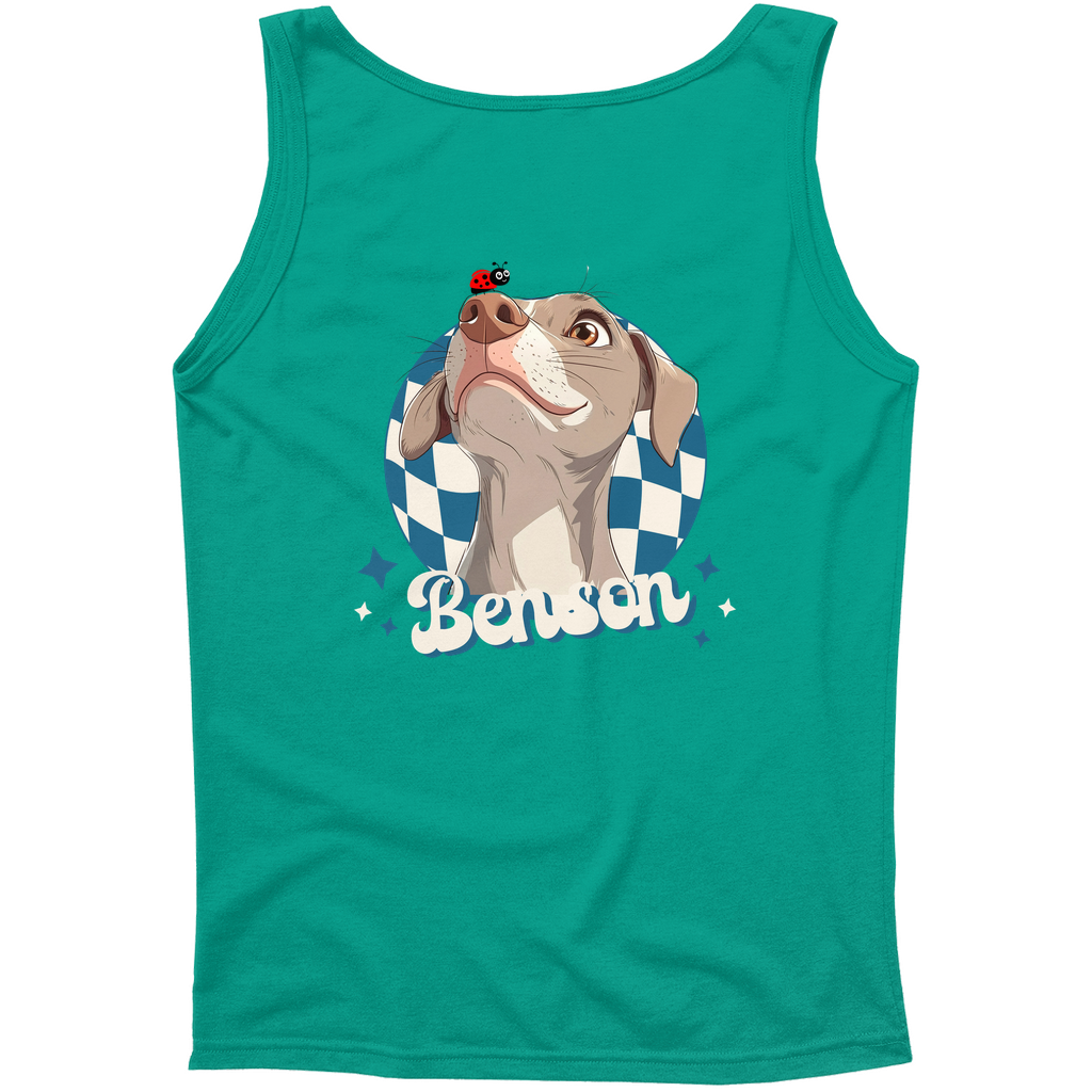 Bella + Canvas 3480 Unisex Jersey Tank – Whimsical Animal & Insect Portrait.