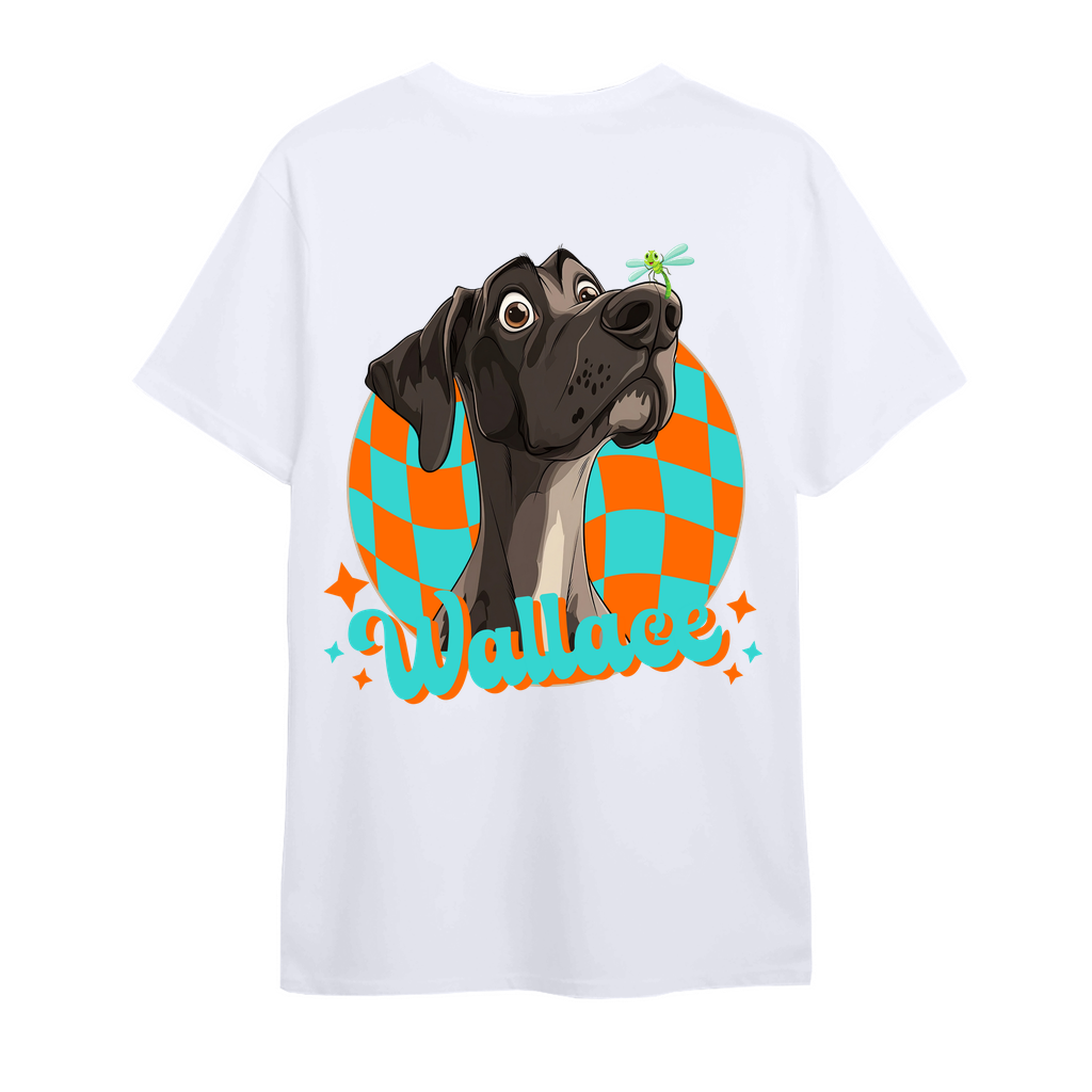 Shaka Wear SHMHSS Men’s Oversized Heavyweight T-Shirt - Whimsical Animal & Insect Portrait.