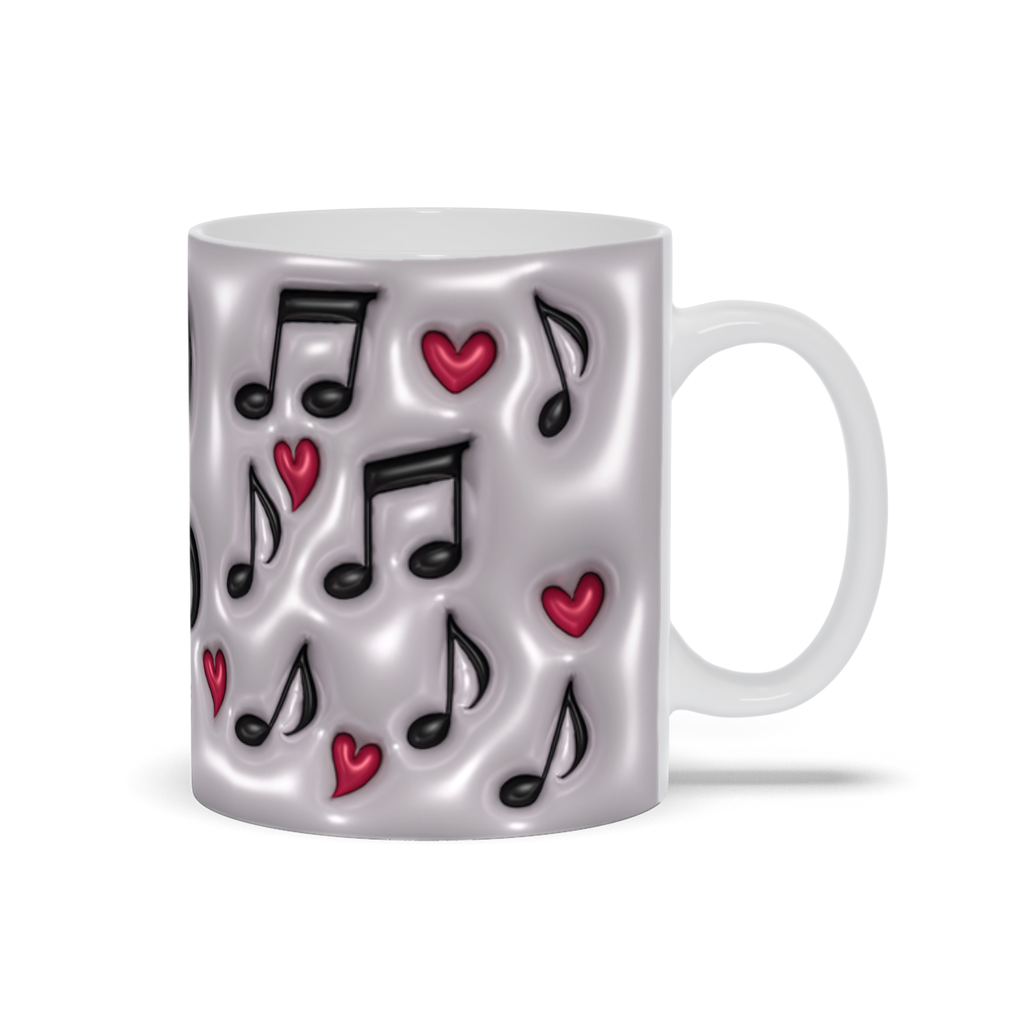 Symphony in Ceramic:  The Musical-Inflated Coffee Mug