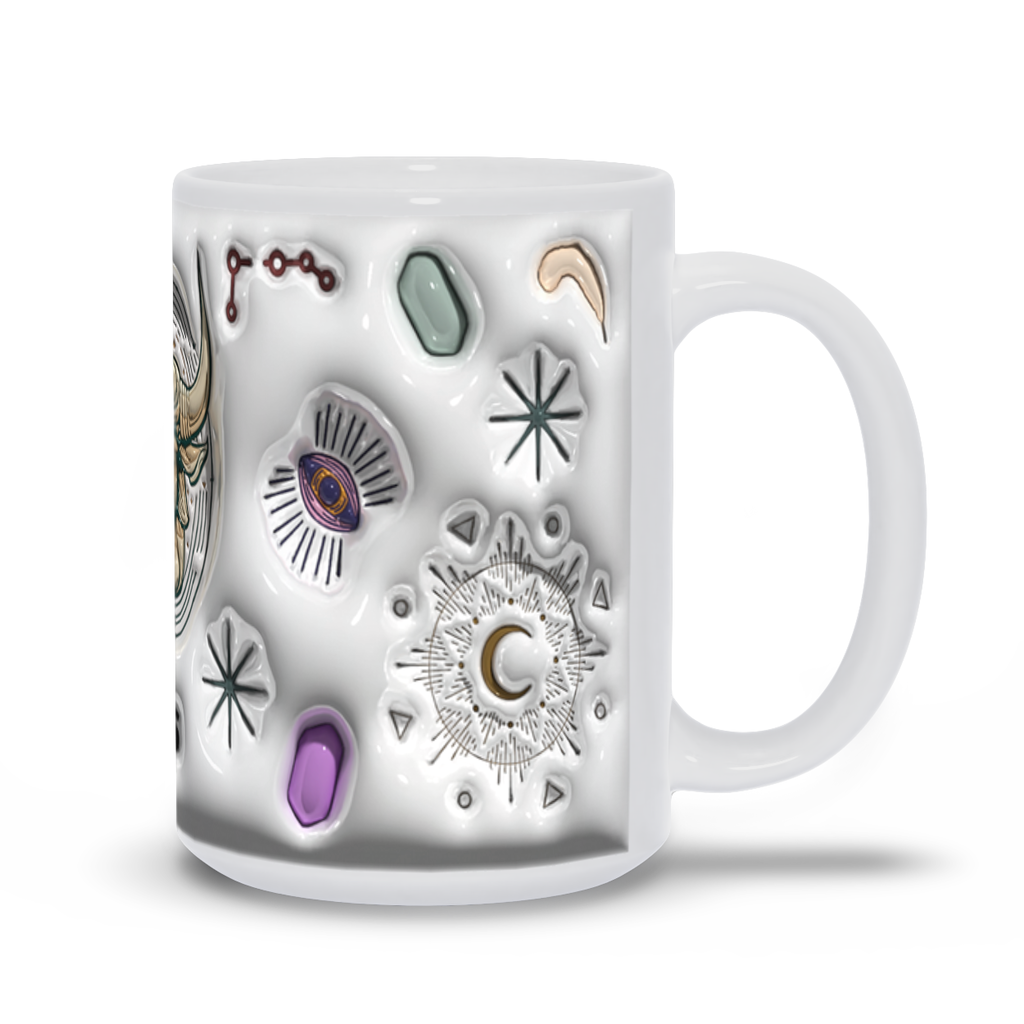 Cosmic Brew:  Inflated Zodiac Sign Mugs – “Aries”