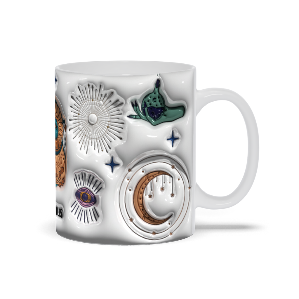 Cosmic Brew:  Inflated Zodiac Sign Mugs – “Capricornus”