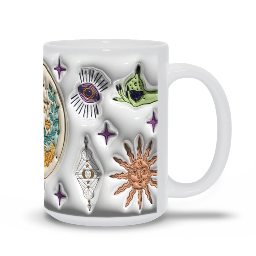 Cosmic Brew:  Inflated Zodiac Sign Mugs – “Libra”