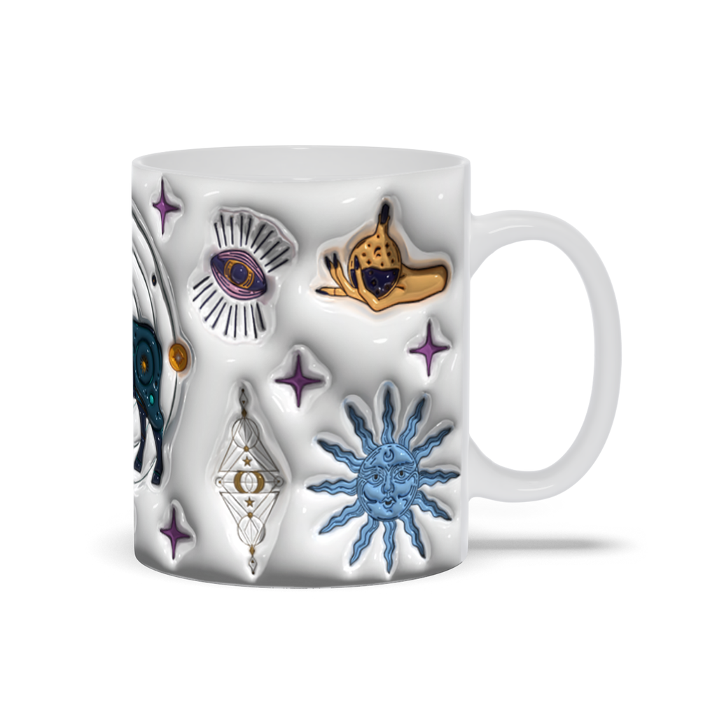 Cosmic Brew:  Inflated Zodiac Sign Mugs – “Taurus”