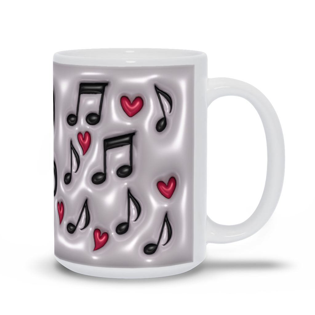 Symphony in Ceramic:  The Musical-Inflated Coffee Mug