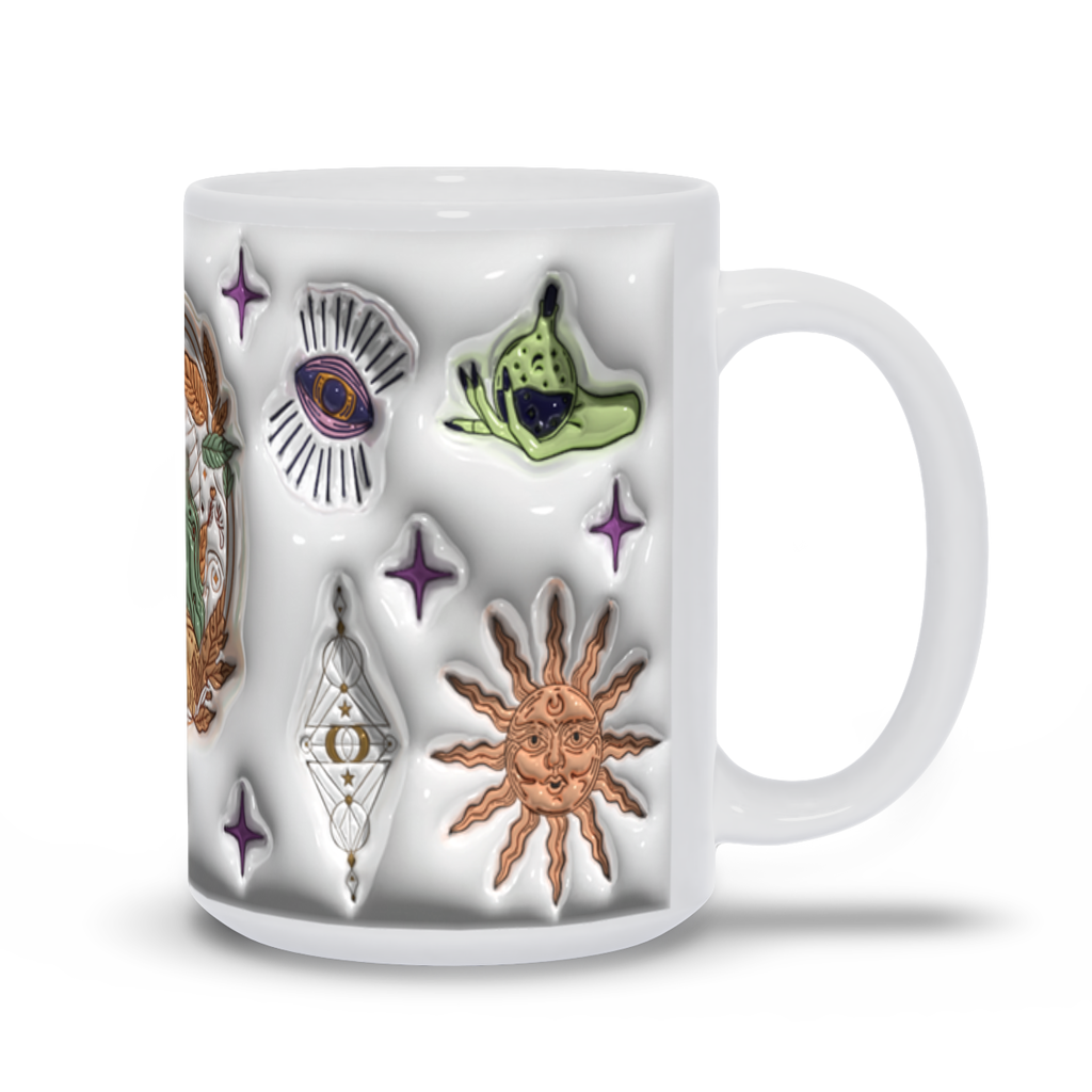 Cosmic Brew:  Inflated Zodiac Sign Mugs – “Virgo”