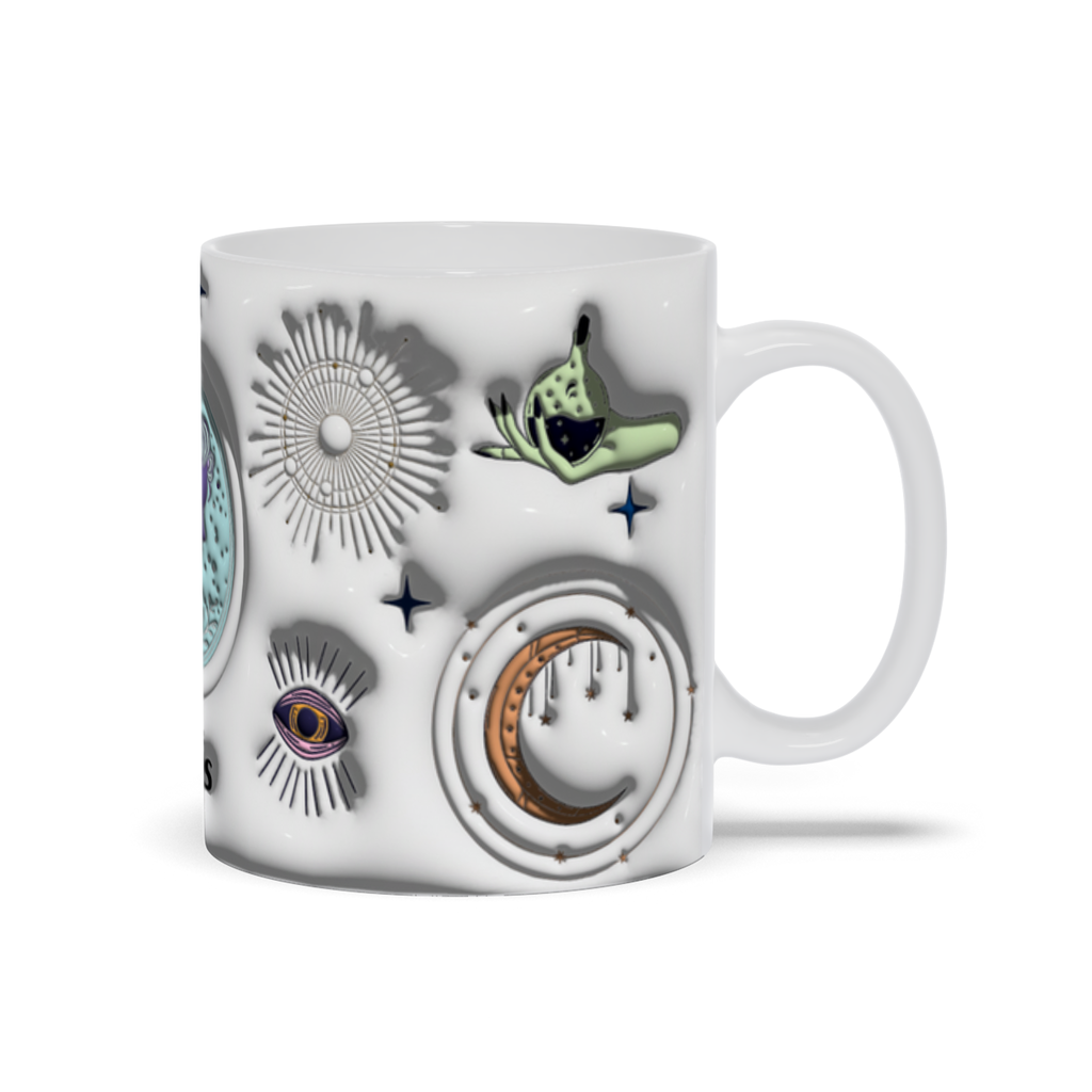 Cosmic Brew:  Inflated Zodiac Sign Mugs – “Aquarius”