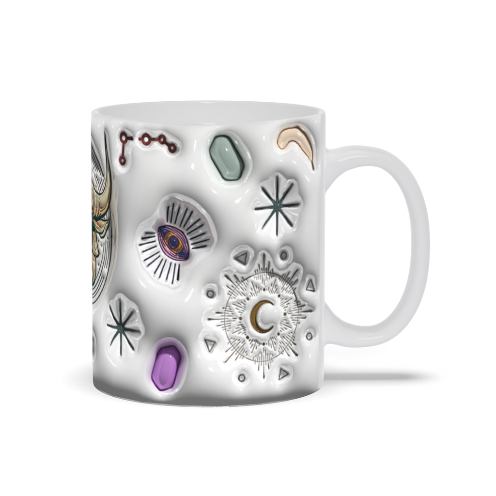 Cosmic Brew:  Inflated Zodiac Sign Mugs – “Aries”