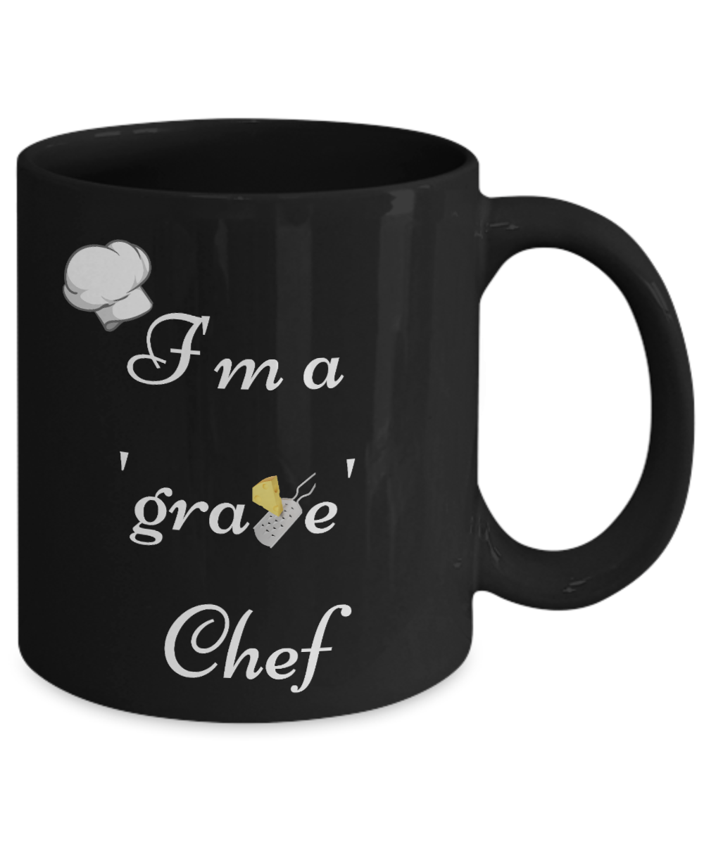 Start Your Morning with a Smile:  Discover Our Chef-Inspired Humorous Mugs!