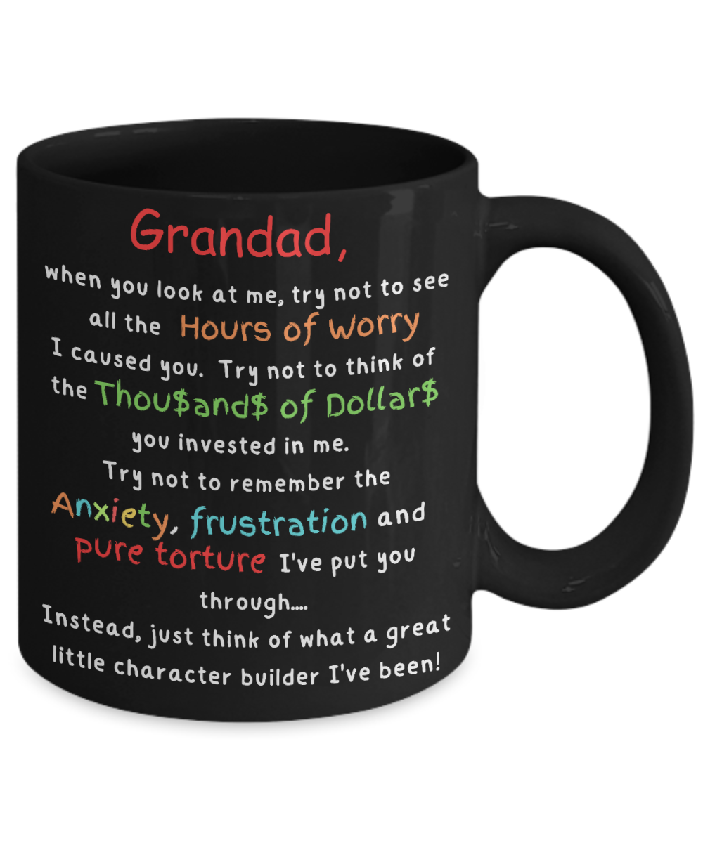 Laugh & Sip:  Delightful Character Builder Mugs for Grandad - Perfect for Every Sip & Smile!